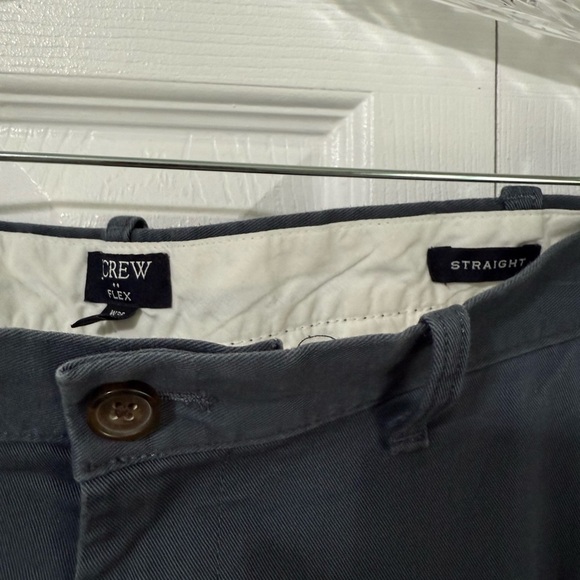J Crew Men’s Flex Straight Leg Blue Chino Pants size 38 x 32 - Picture 3 of 6